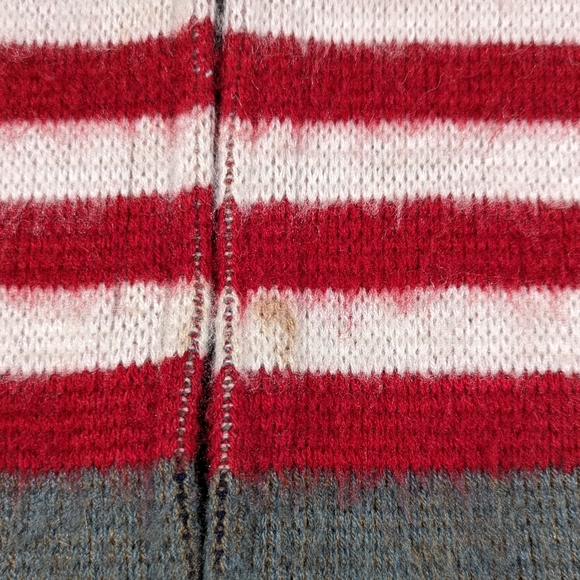 Vtg Tejidos Ruminahui American Flag Full Zip Wool Sweater Double Sided Size XL - Picture 8 of 9